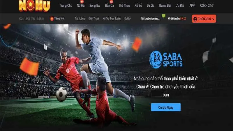 NOHU – Nohu78 - Cổng Game Nổ Hũ Uy Tín Xanh Chín 2025 Giao diện đẹp mắt và chuyên nghiệp của sảnh thể thao